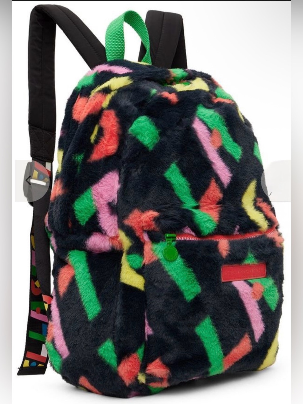 Stella McCartney faux-fur kids backpack 🎒rare find